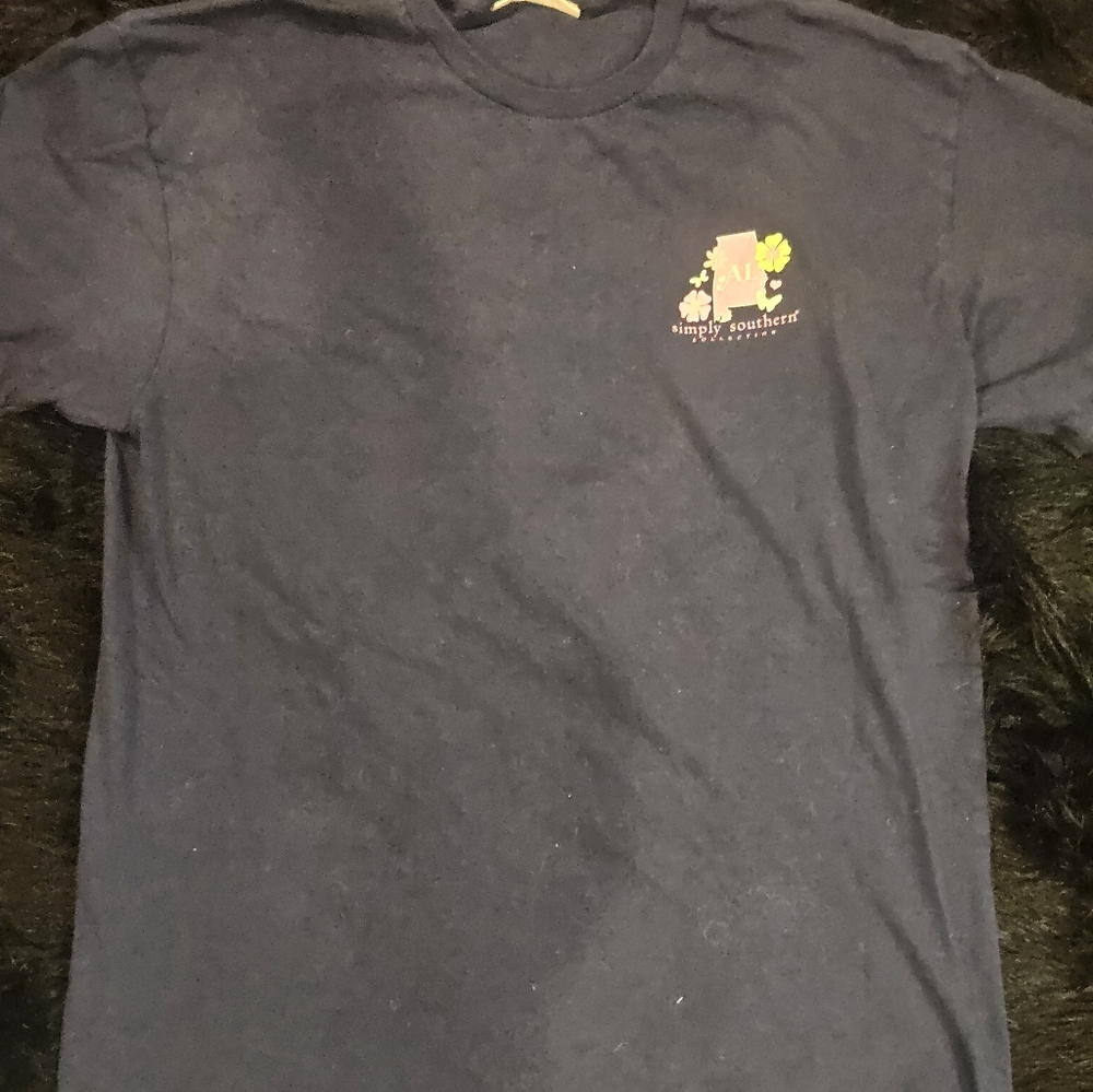 Simply Southern Navy Tee with Alabama State symbol
